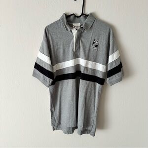 Vintage Walt Disney World Mickey Mouse Polo Shirt Men’s Large Gray Golf Style